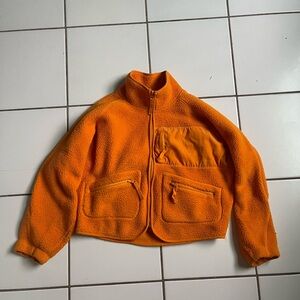 BDG Vibrant Orange Fleece Jacket